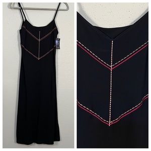 Coquette Slip Dress Whimsigoth Black Pink NWT Toupy Paris France French Feminine